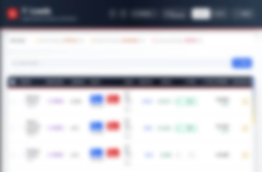 TJX load board interface, intentionally blurred to protect driver and customer data